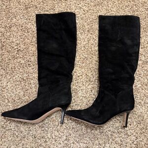 Veronica beard LEXINGTON BOOT Black Suede Size 9.5